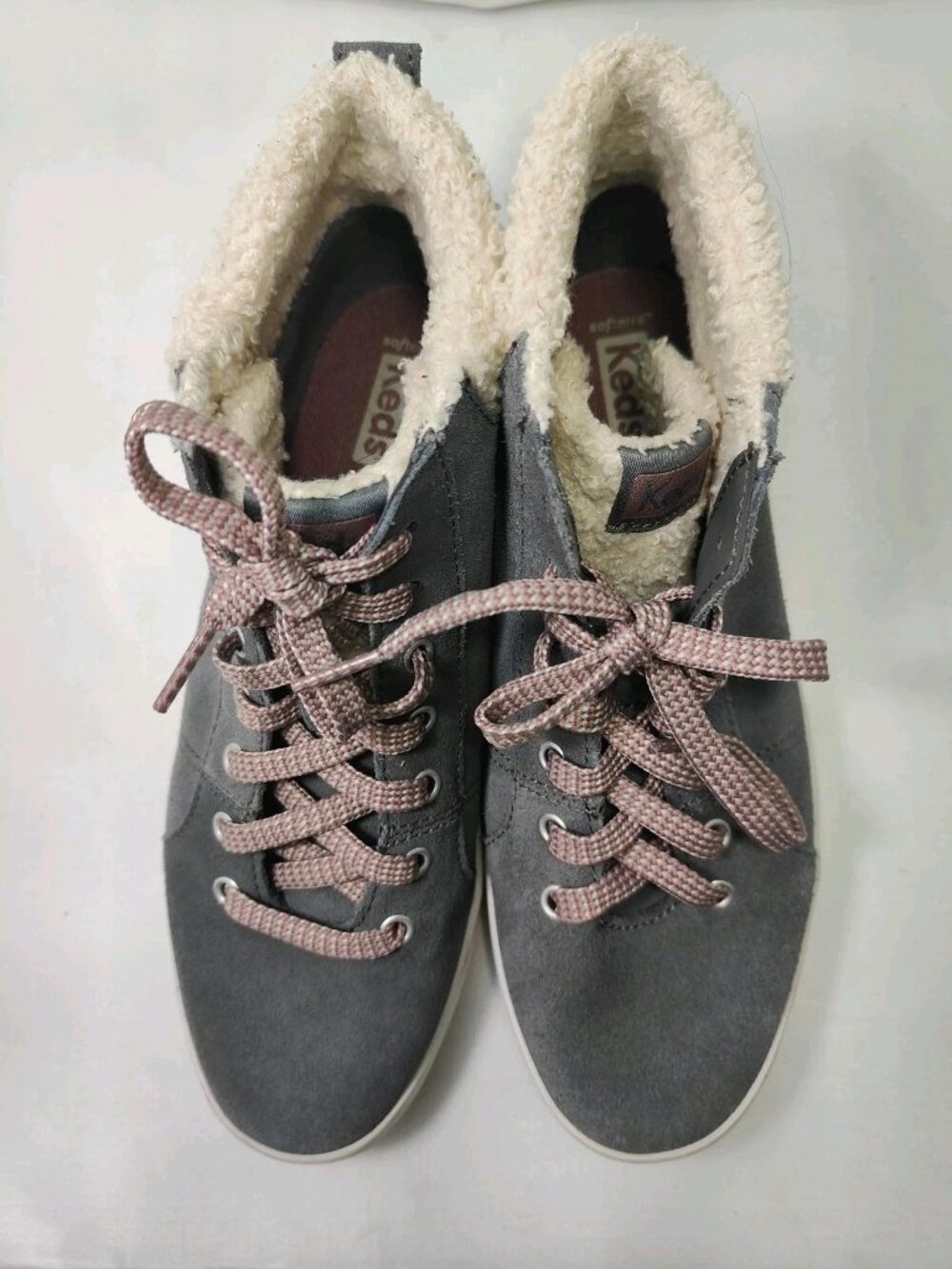Keds Winter Suede Boots Women's 8 Gray